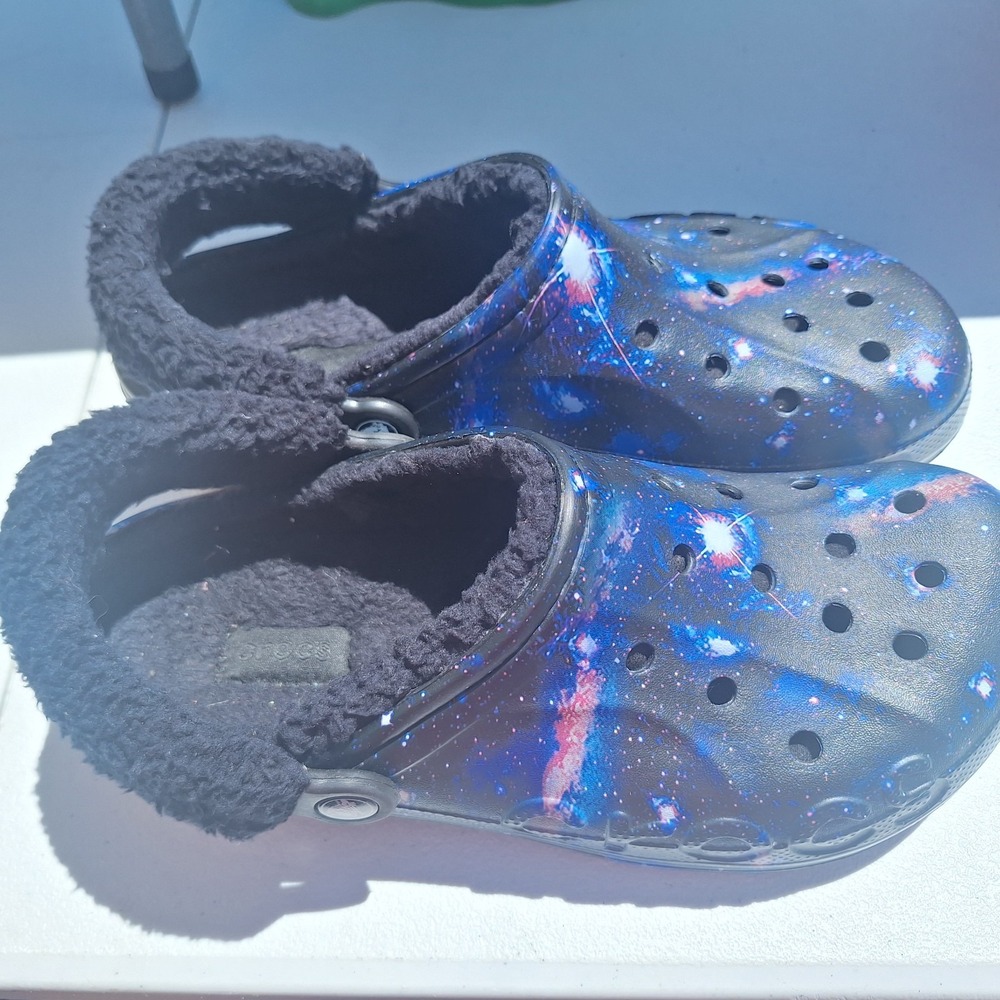 Crocs Galaxy Lined Cosmo Space  Lined Mens Size 10 Womens 12 Shoes